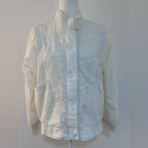 Vintage Crosswinds White Windbreaker Jacket Size Small